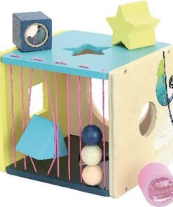 Boite à formes d'éveil Sous la canopée, jouet sensoriel en bois