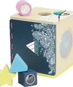 Alternative view of Boite à formes d'éveil Sous la canopée, jouet sensoriel en bois