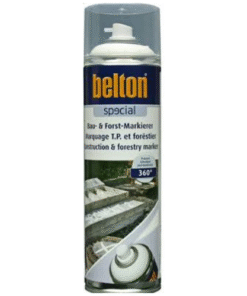 Traceur de chantier aérosol 500ml blanc avec technologie 360°