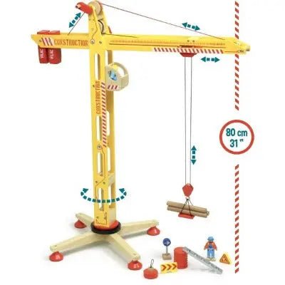 Grande grue en bois pour enfant – Image 3