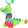 Jouet pour bébé Crocodile en tissu, hochet educatif pour enfant