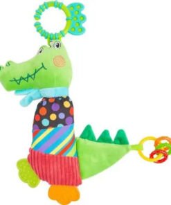 Jouet pour bébé Crocodile en tissu, hochet educatif pour enfant