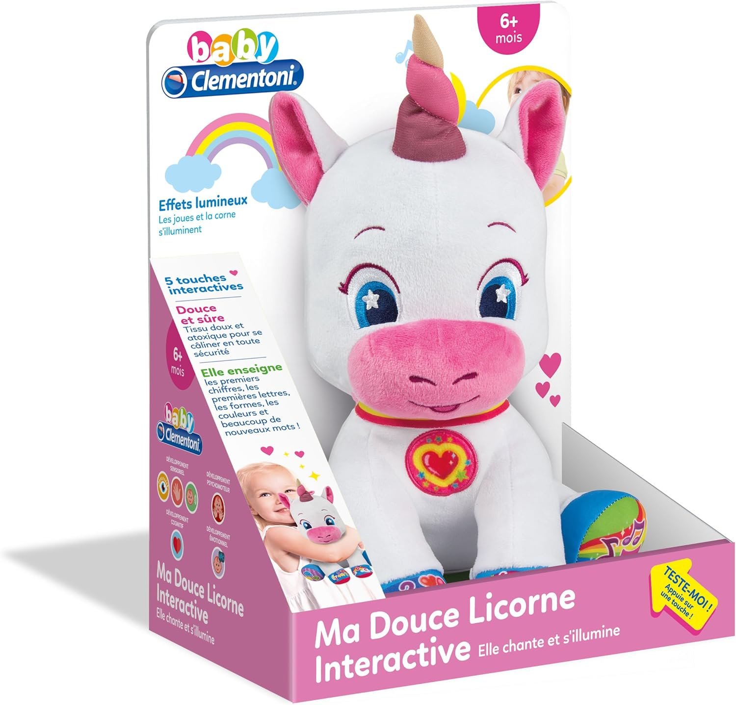 Peluche intéractive Ma Douce Licorne Clémentoni