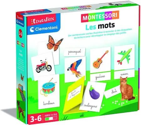 jeu de nomenclatures Montessori - Les mots