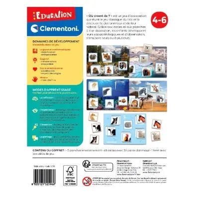 Où vivent-ils ? jeu de loto animaux – Image 3