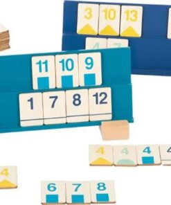 Rummy Nombres à poser, jeu de chiffres en bois