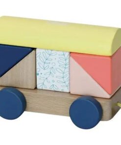 Train de cubes en bois Sous la canopée