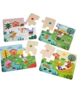 Alternative view of puzzle en bois pour enfant les 4 saisons