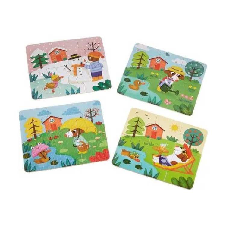 puzzle en bois pour enfant les 4 saisons – Image 3