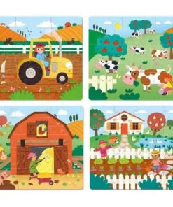 puzzle évolutif en bois de la ferme VILAC