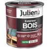 JULIEN Peinture microporeuse satin - extérieur bois - 0.5 L - rouge basque RAL3004