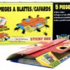 Pièges Cafards et Blattes Collants Sticky Box Lot de 5