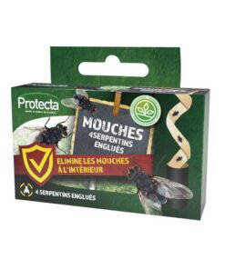 Anti-Mouches Étui de 4 Serpentins Englués