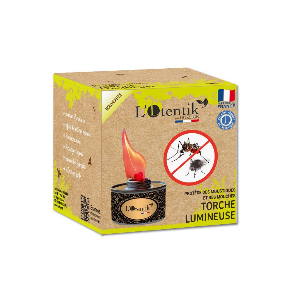 Torche Lumineuse Répulsive Rouge Anti-Moustique TP19