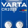 Piles Boutons Lithium CR 2025 3V Blister de 2