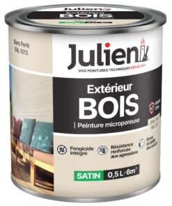 peinture bois extérieur blanc perle