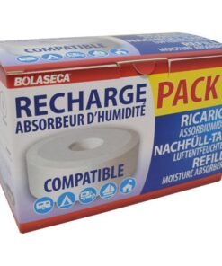 BOLASECA Recharge absorbeur d'humidité - galet percé - 425 gr - lot de 4