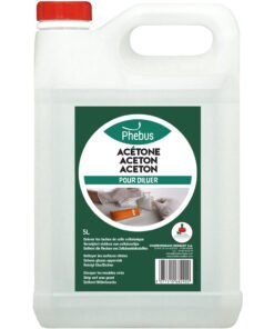 Acétone Phébus 5L dissolvant puissant pour colles et peintures