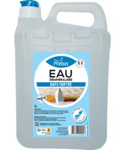 Eau déminéralisée Phébus 5L anti-tartre multi-usages