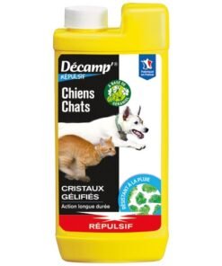 Répulsif chien chat DECAMP cristaux gélifiés 500 g : protection longue durée