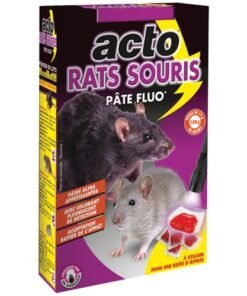 Appât pâte fluo ACTO rats et souris 150 g : raticide et souricide professionnel
