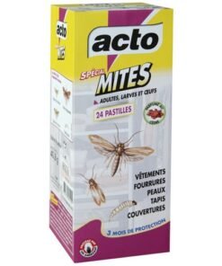 Pastilles anti mites textiles ACTO : protection vêtements et textiles parfum cèdre