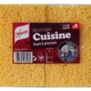 Éponge végétale cuisine Veritt x2 : absorbante et résistante pour un nettoyage efficace