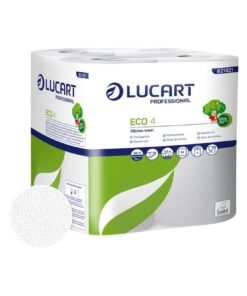 Essuie-tout ménager Lucart ECO 4 : papier absorbant recyclé contact alimentaire