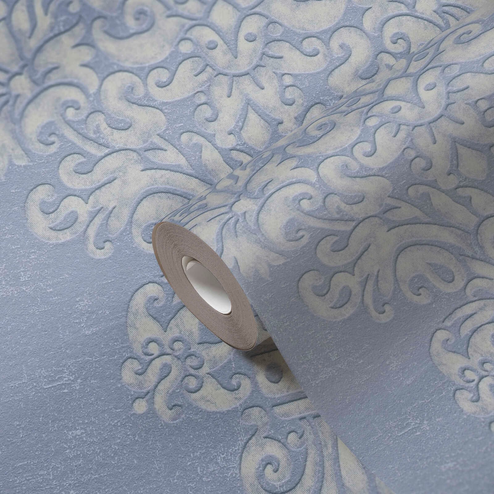 Papier peint bleu intissé A.S. Création Pure Elegance 397652