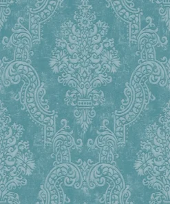 Papier peint baroque bleu argent intissé A.S. Création Pure Elegance AS397654