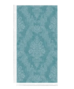 Papier peint baroque bleu argent intissé A.S. Création Pure Elegance AS397654