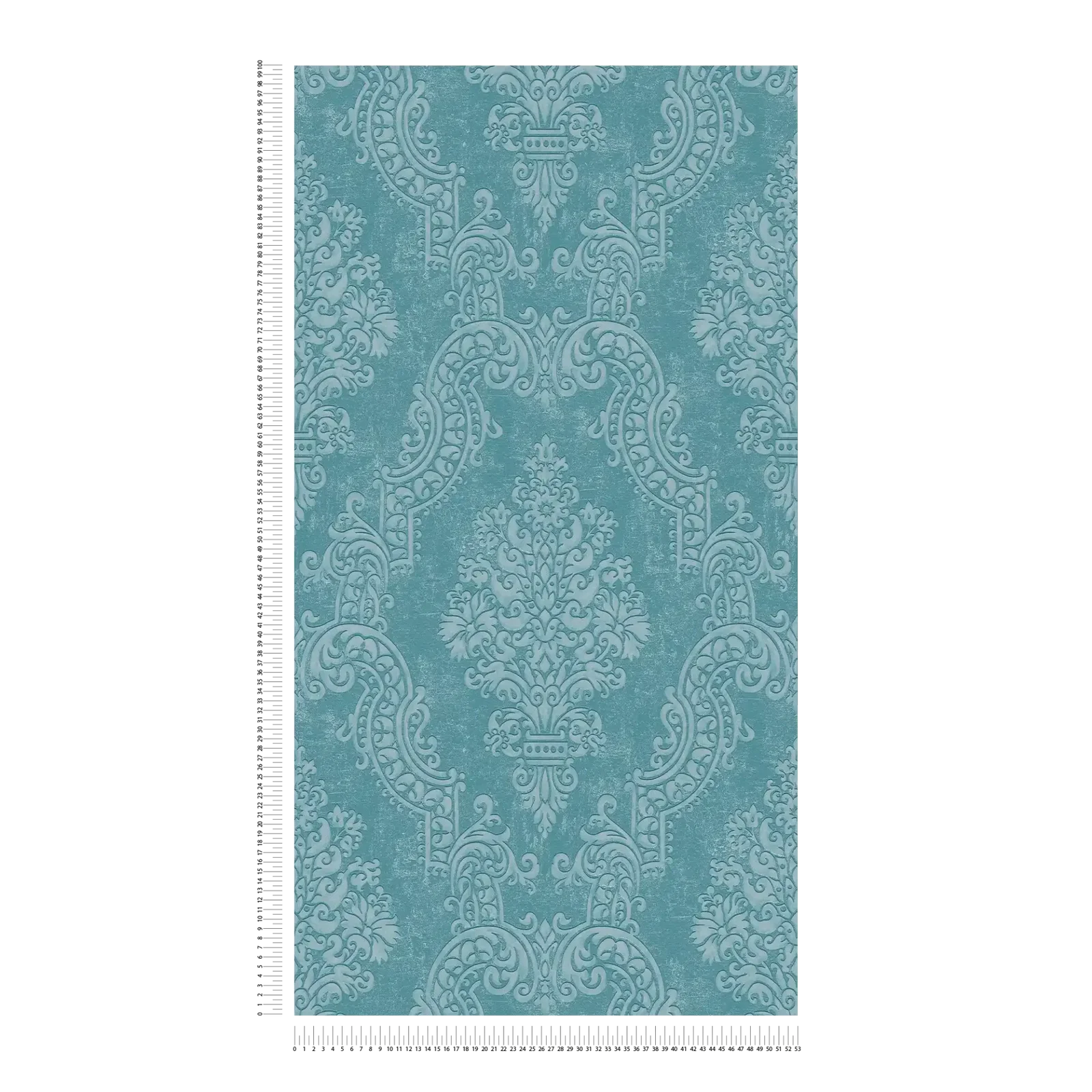 Papier peint baroque bleu argent intissé A.S. Création Pure Elegance AS397654