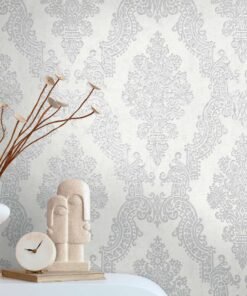 Papier peint baroque gris argent intissé A.S. Création Pure Elegance AS397655