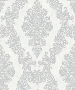 Papier peint baroque gris argent intissé A.S. Création Pure Elegance AS397655
