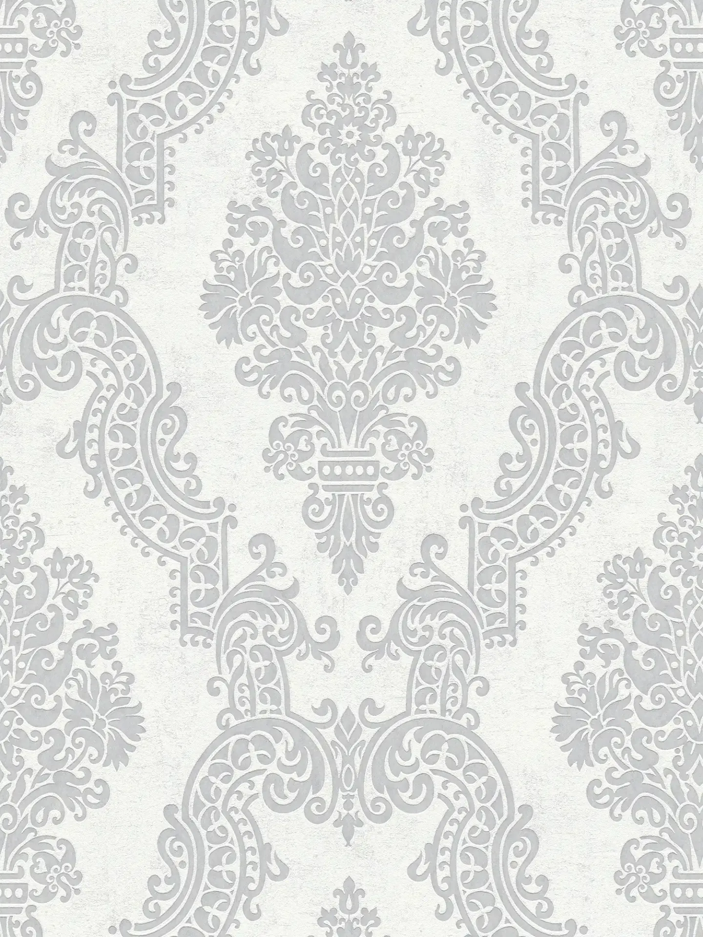 Papier peint baroque gris argent intissé A.S. Création Pure Elegance AS397655