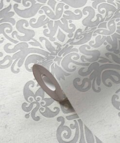 Papier peint baroque gris argent intissé A.S. Création Pure Elegance AS397655