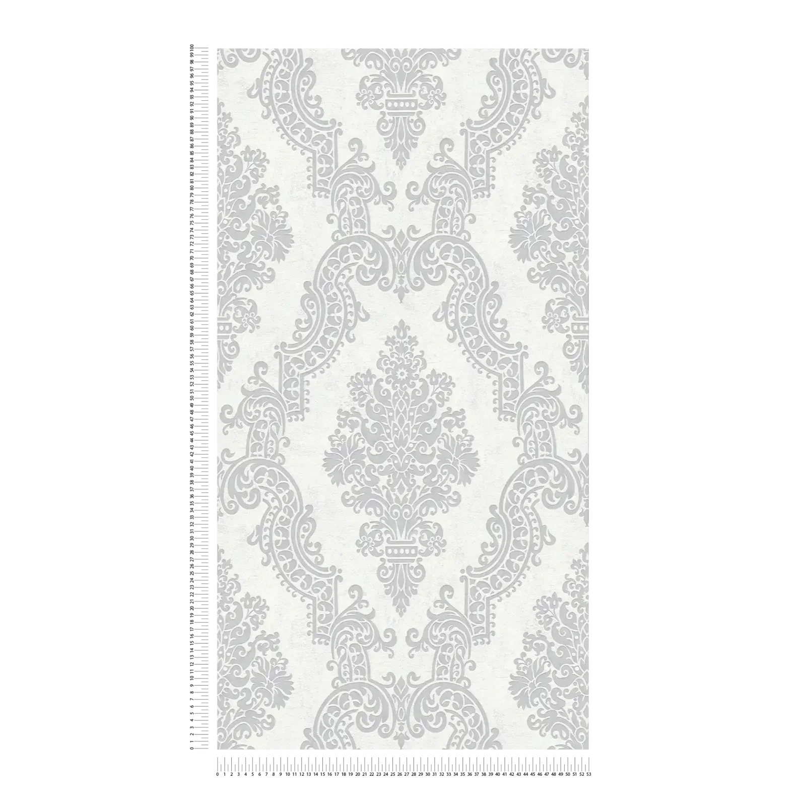 Papier peint baroque gris argent intissé A.S. Création Pure Elegance AS397655