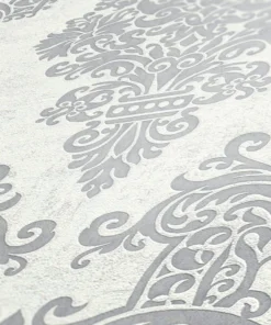 Papier peint baroque gris argent intissé A.S. Création Pure Elegance AS397655