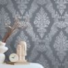Papier peint baroque gris anthracite argent A.S. Création AS397657