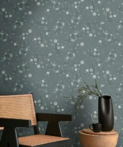 Papier peint feuillage vert foncé AS397683 | Pure Elegance