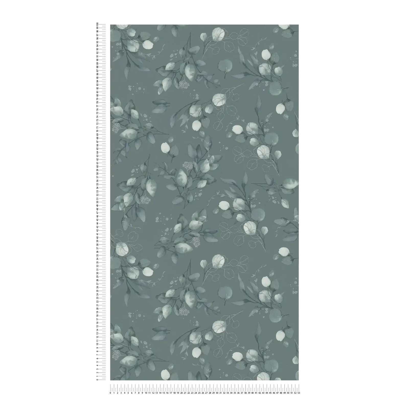 Papier peint feuillage vert foncé AS397683 | Pure Elegance