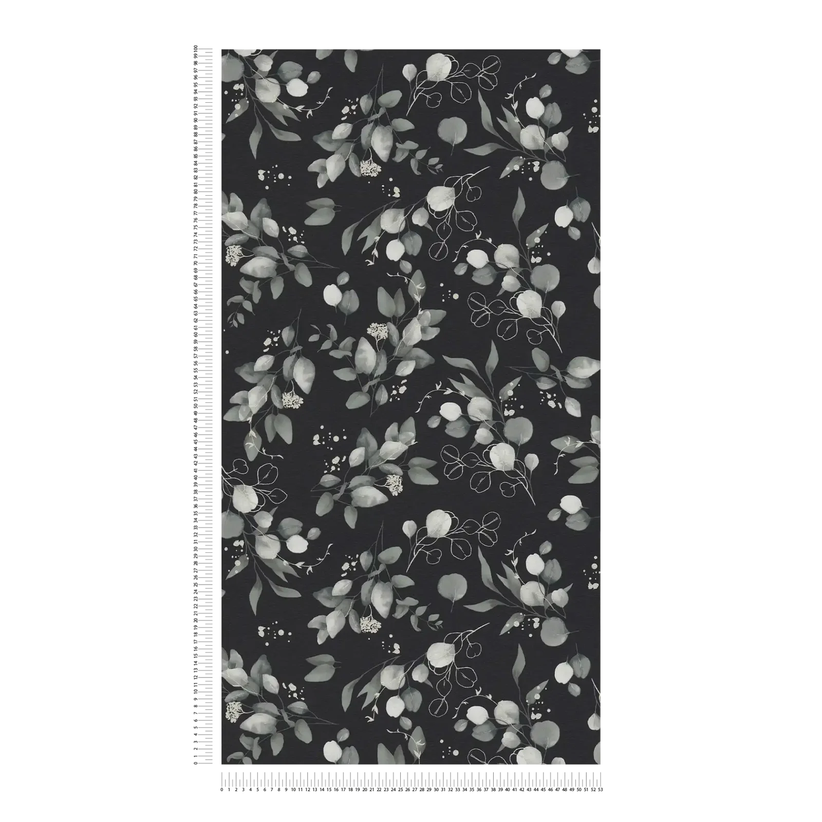 Papier peint feuillage anthracite argent A.S. Création AS397685