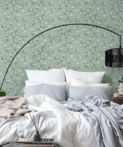 Papier peint feuillage vert intissé A.S. Création Pure Elegance 397687