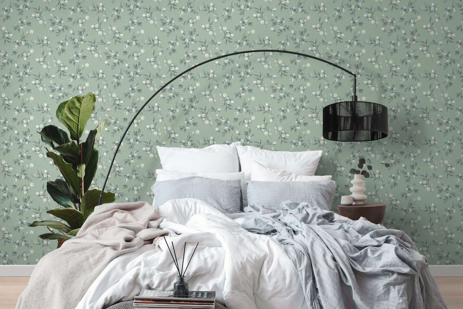 Papier peint feuillage vert intissé A.S. Création Pure Elegance 397687
