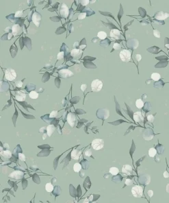 Papier peint feuillage vert intissé A.S. Création Pure Elegance 397687