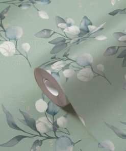 Papier peint feuillage vert intissé A.S. Création Pure Elegance 397687