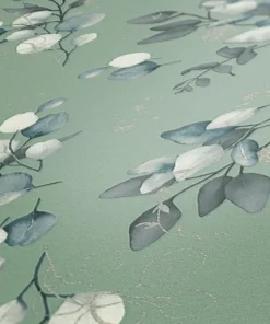Papier peint feuillage vert intissé A.S. Création Pure Elegance 397687