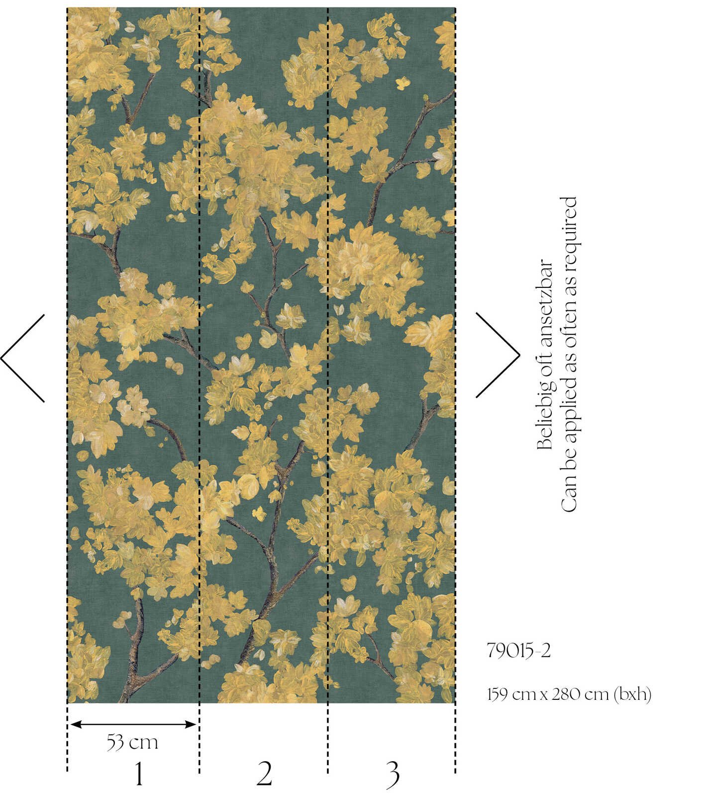Papier peint panoramique tropical Livingwalls Metropolitan Stories AS790152