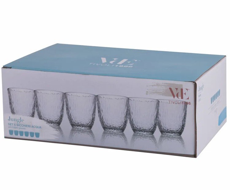 lot de 6 verres à eau 300 ml