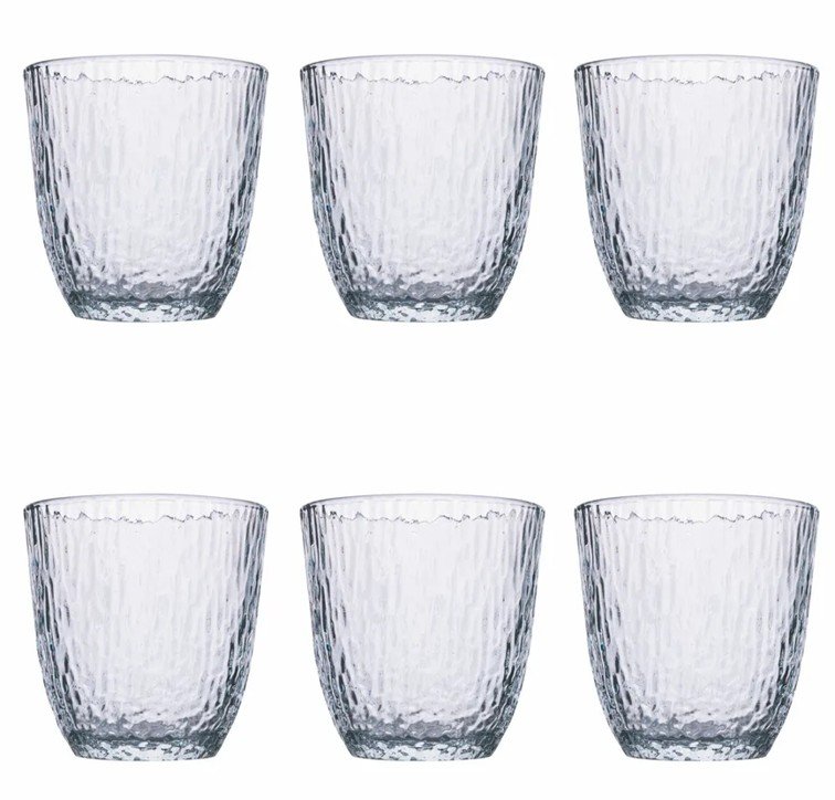 lot de 6 verres à eau 300 ml